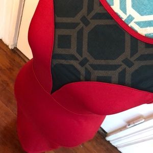 Red & sheer black F21 mini dress, NWT